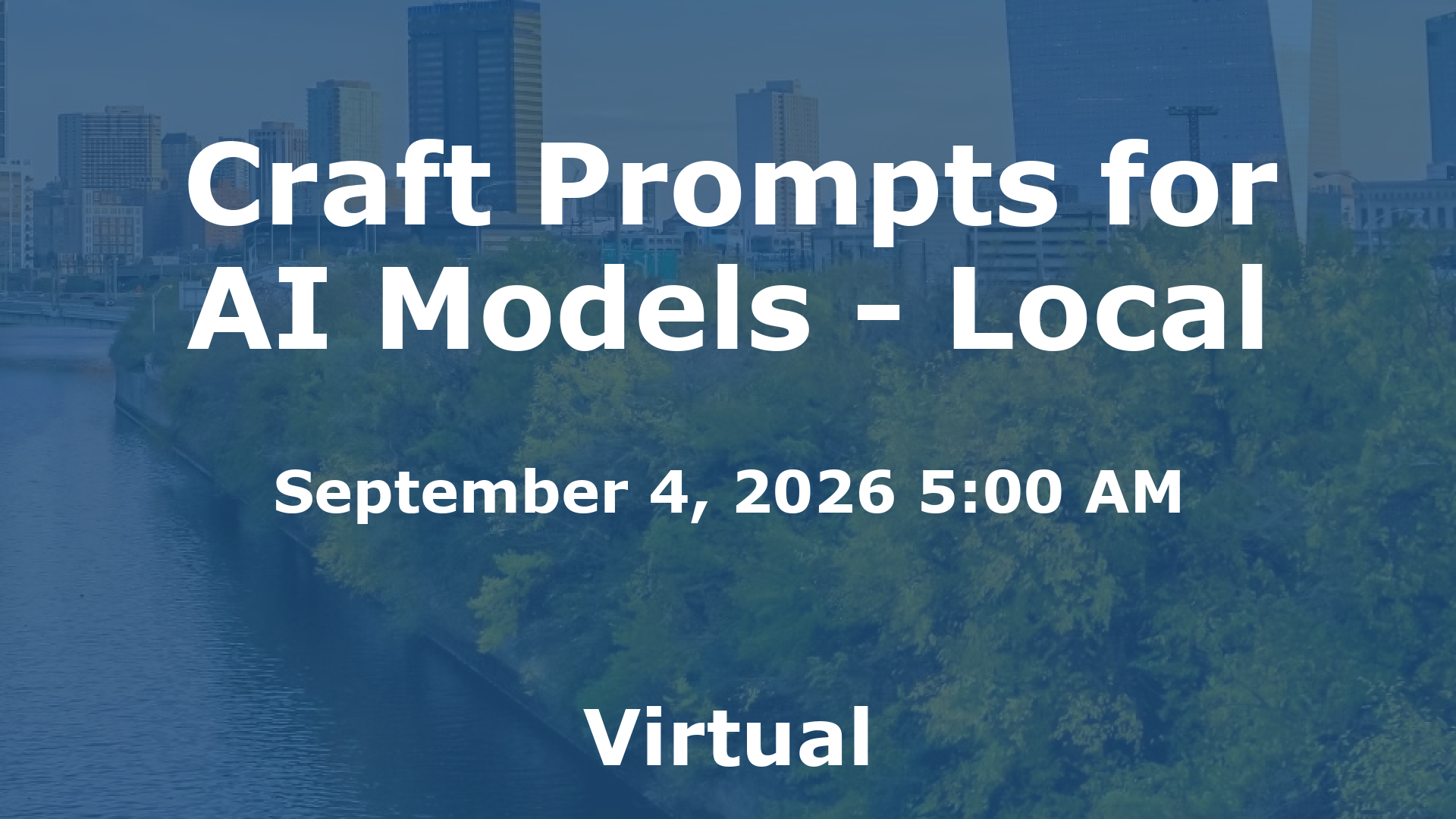 Craft Prompts for AI Models - Local event image